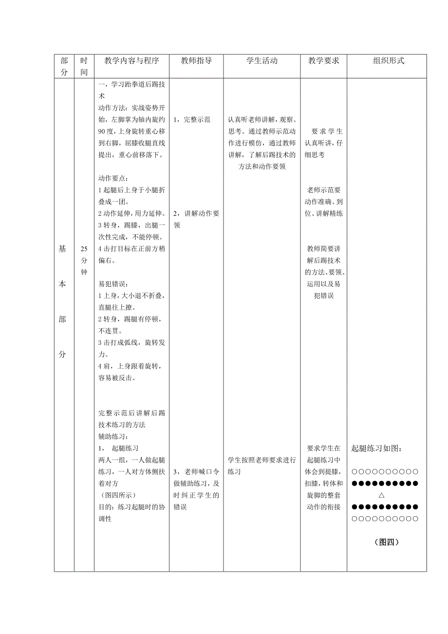 跆拳道课后踢技术教案.doc_第2页