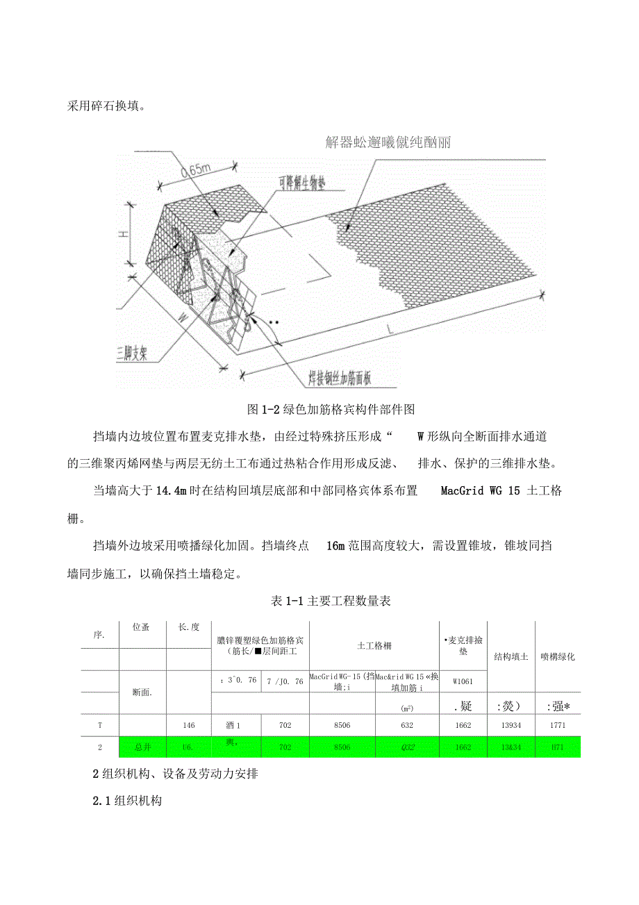 绿色加筋格宾挡土墙施工方案设计.doc_第3页