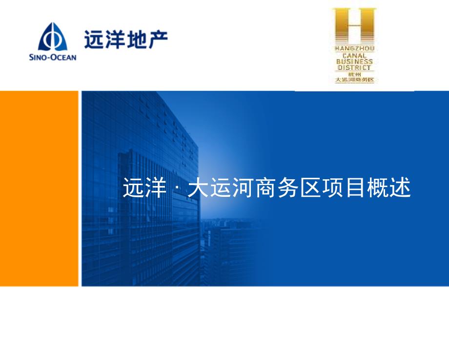 远洋大运河商务区项目详细信息.pptx_第1页