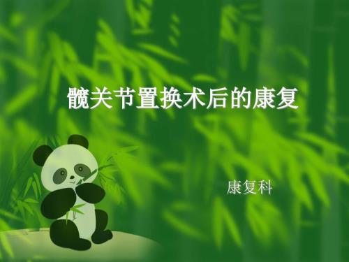 髋关节置换康复.ppt