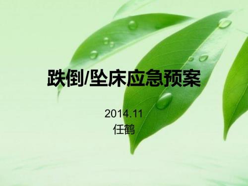 跌倒坠床应急预案.PPT