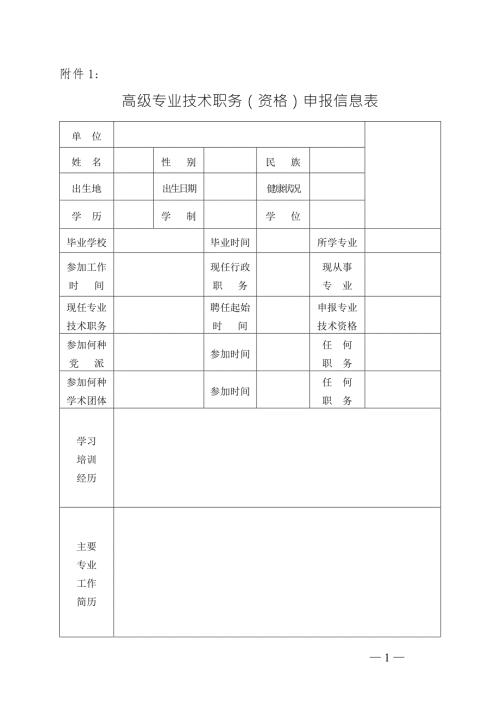 高级职称评审表格.doc