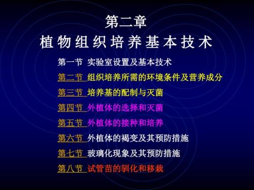 组织培养基本技术PPT课件.ppt