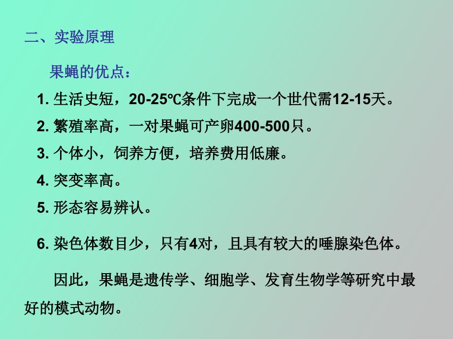 实验三果蝇的性状生活史观察及饲养.ppt_第3页