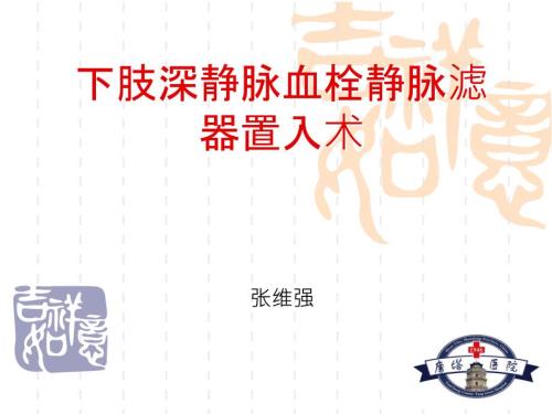 下腔静脉滤器置入术ppt.ppt