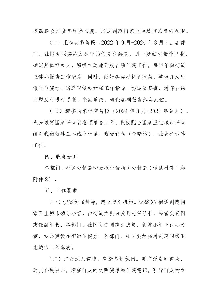 XX街道创建国家卫生城市工作实施方案.docx_第2页