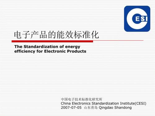 电子产品的能效标准化.ppt