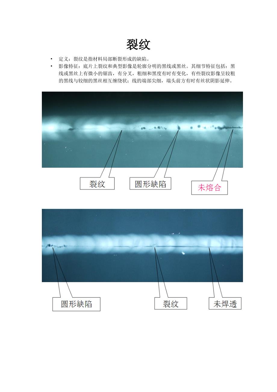 射线检测典型缺陷图共4篇4裂纹篇.doc_第1页