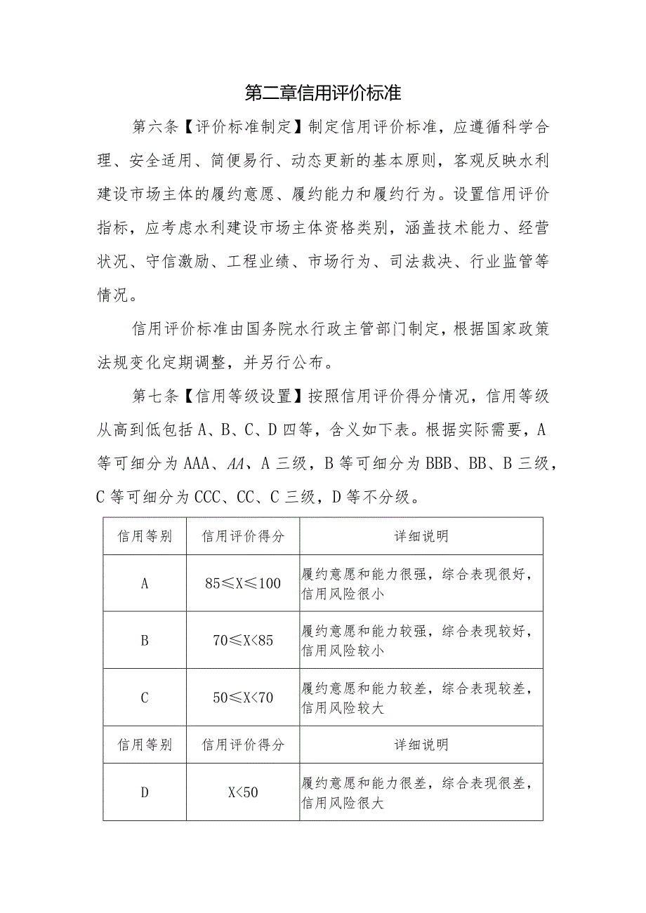 水利建设市场主体信用评价管理办法、评价标准（修订征.docx_第3页