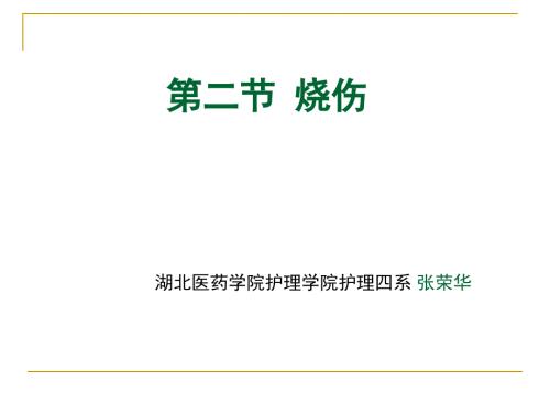 烧伤病人的护理PPT课件.ppt