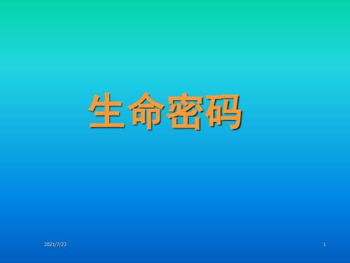 生命数字密码性格学PPT课件.ppt