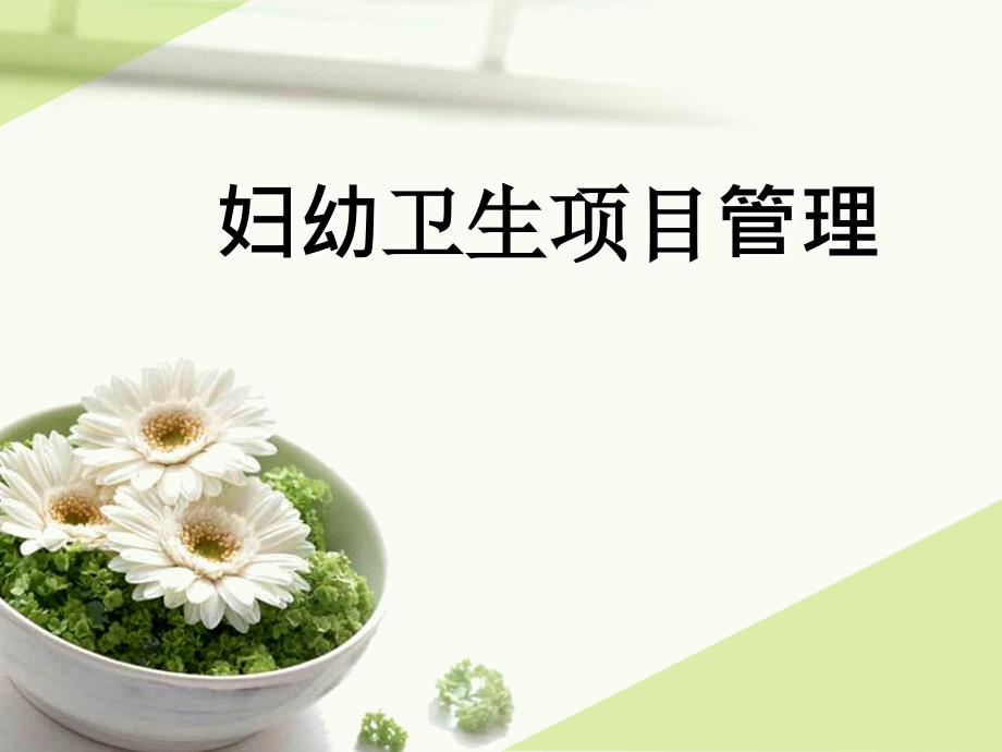 妇幼卫生项目管理ppt课件.ppt_第1页