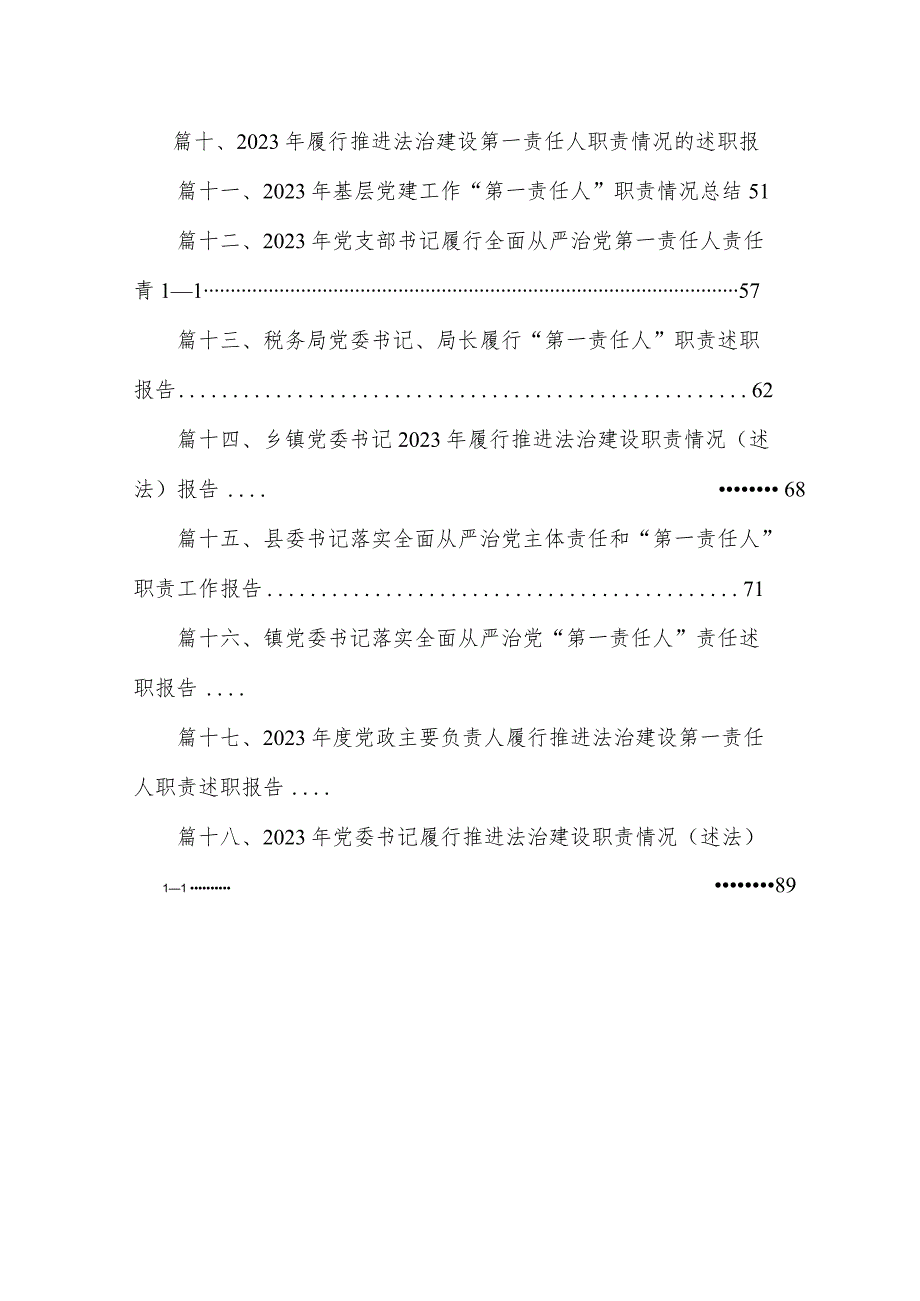 2023年党政主要负责人履行推动法治建立第一责任人职责述职报告（共18篇）.docx_第2页