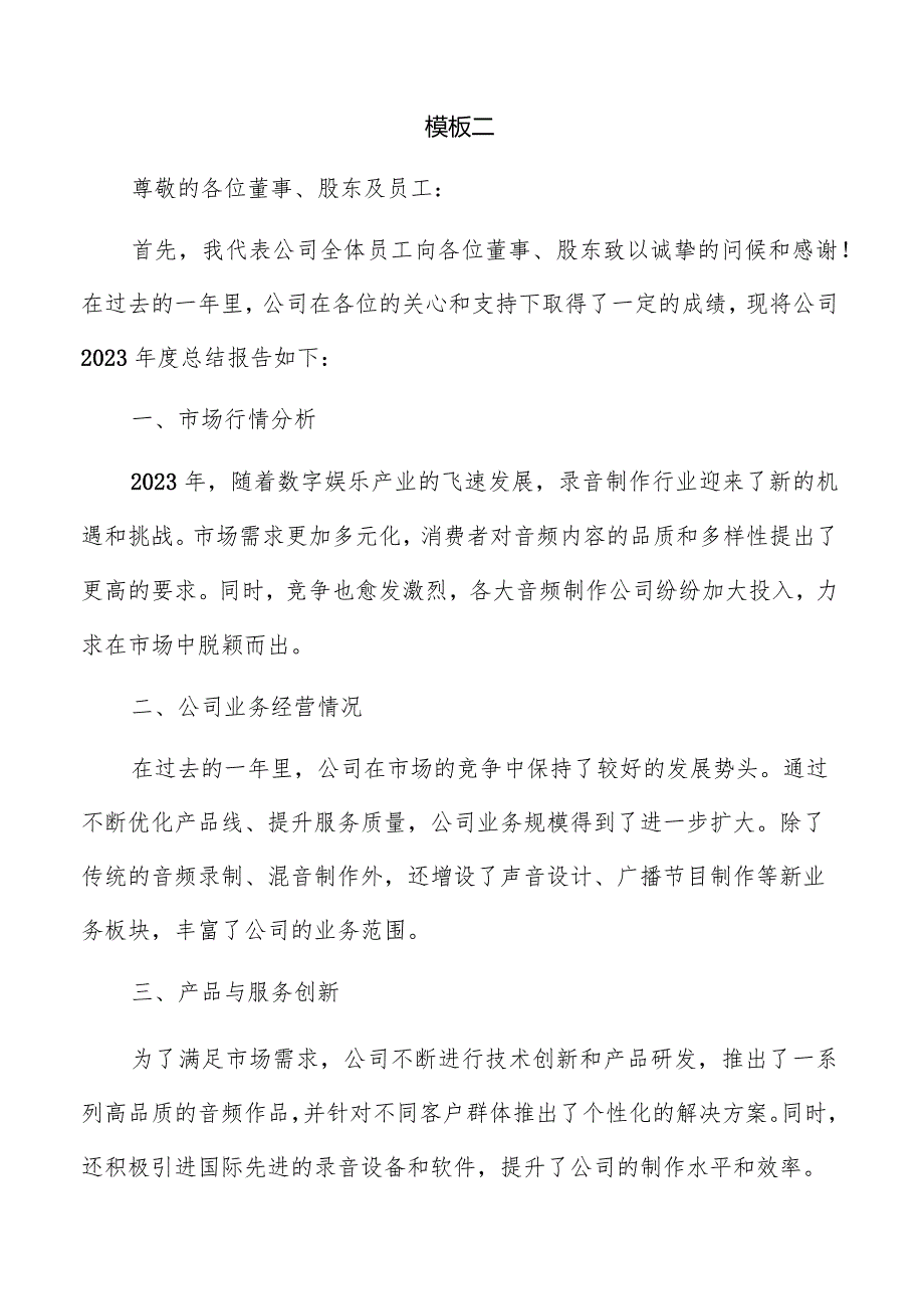 录音制作公司总结报告模板.docx_第3页