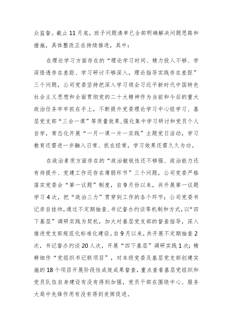 2023年主题教育整改落实情况“回头看”情况专项自查报告参考范文.docx_第3页