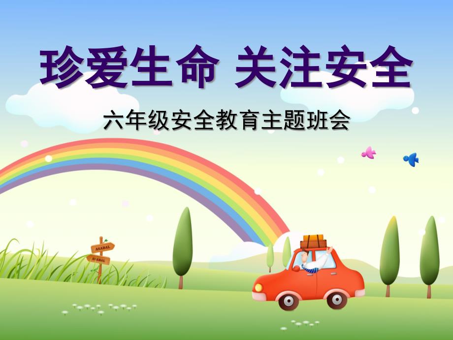 珍爱生命关注安全小学生安全教育主题班会ppt课件.ppt_第1页