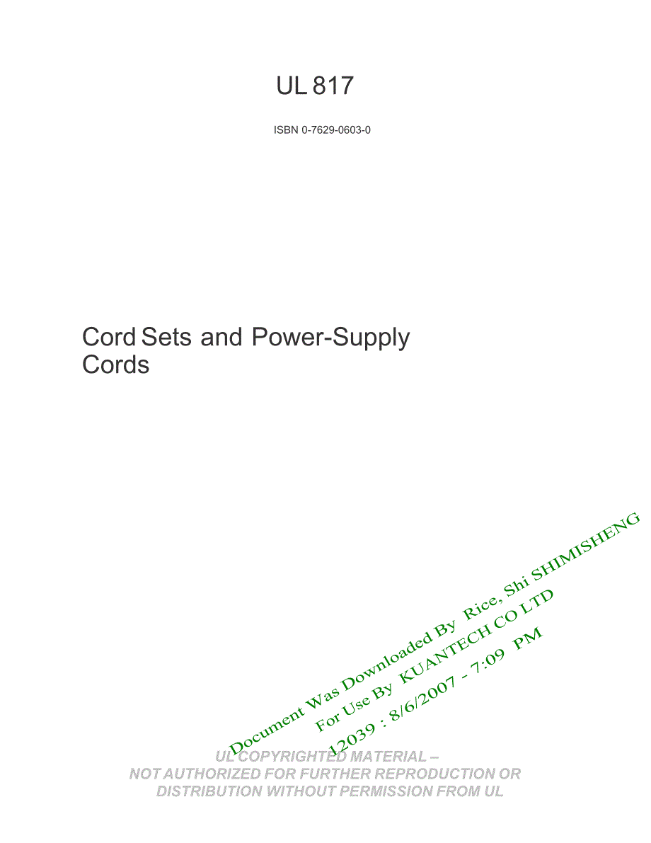 UL标准UL817StandardforCordSetsandPowerSupplyCords.doc_第1页
