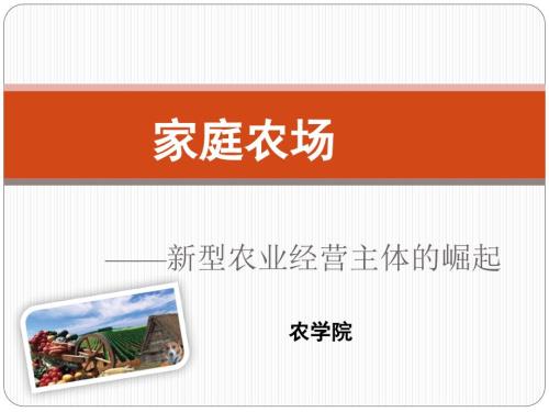 家庭经营及家庭农场管理.ppt