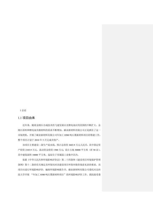 石墨新材料环境影响报告书.doc