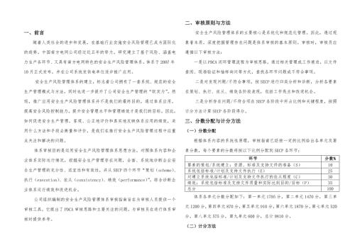 安全生产风险管理体系审核评分表.doc
