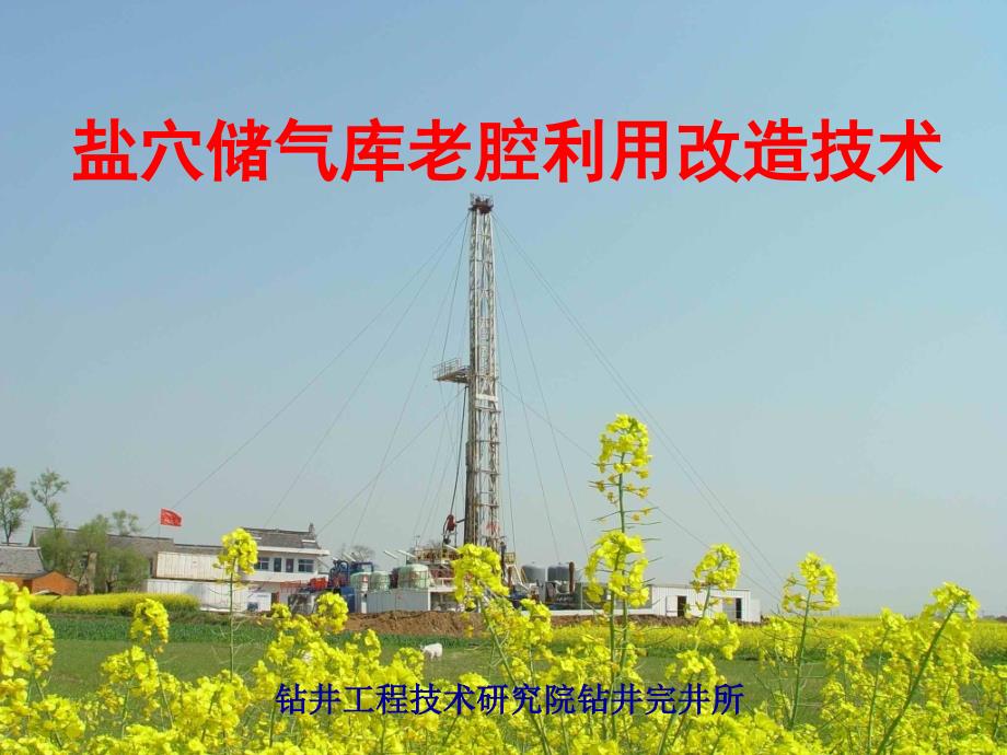 盐穴储气库老腔利用改造技术课件.ppt_第1页