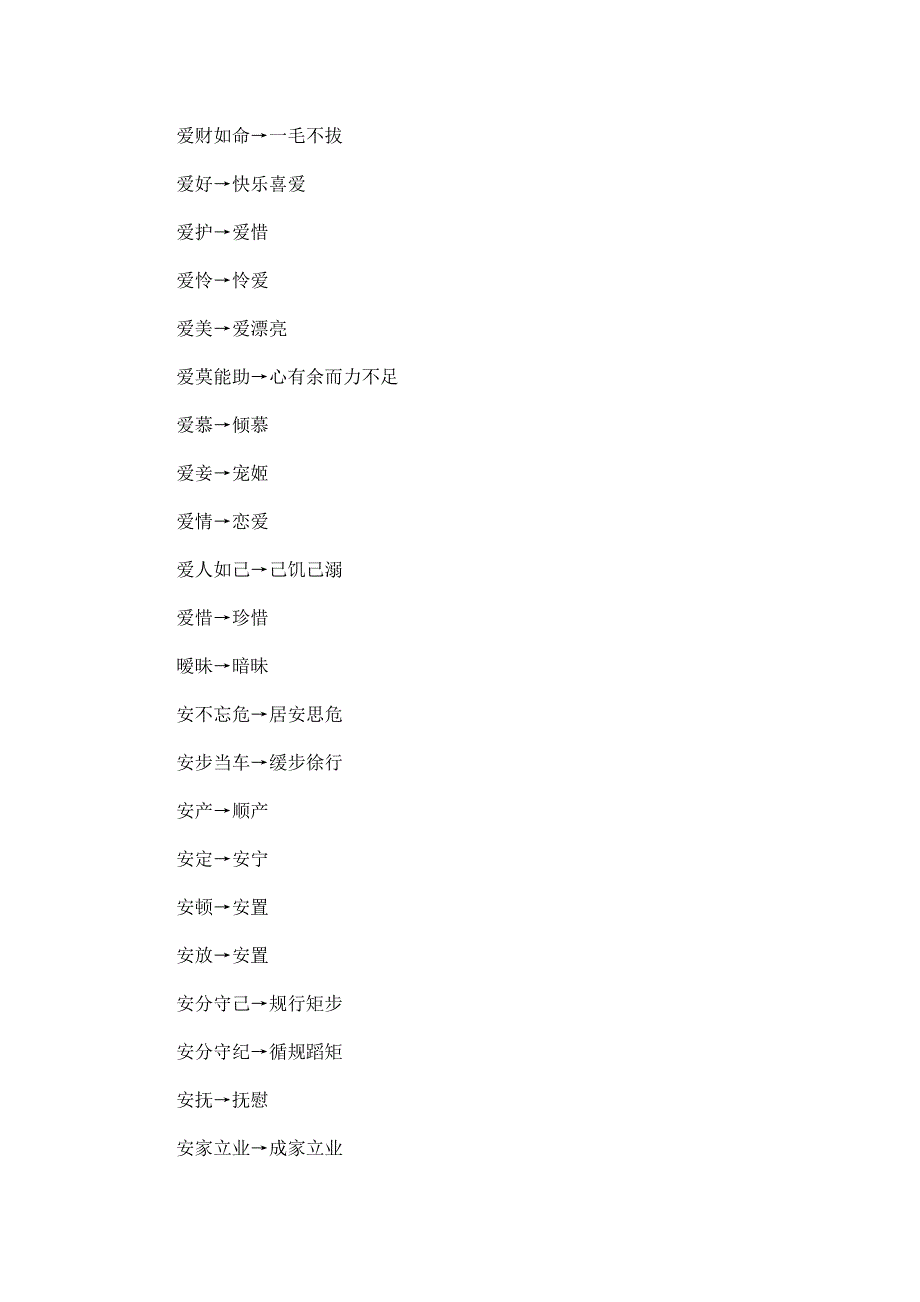 万条中文同义词词库完整打印可编辑总91页.doc_第2页