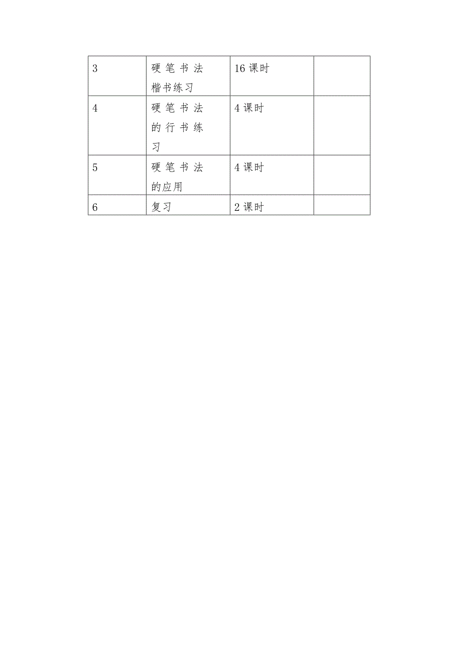 硬笔书法课程教学大纲.doc_第3页