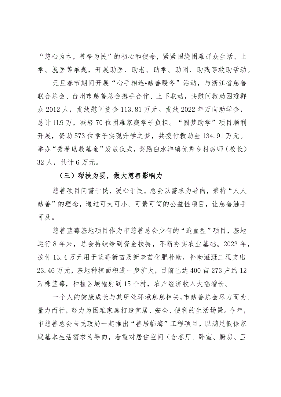 市慈善总会2023年工作总结(1).docx_第2页