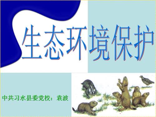生态环境保护PPT课件.ppt