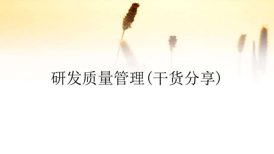 研发质量管理干货分享.ppt_第1页