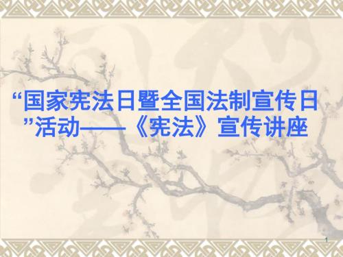 宪法讲座ppt课件.ppt