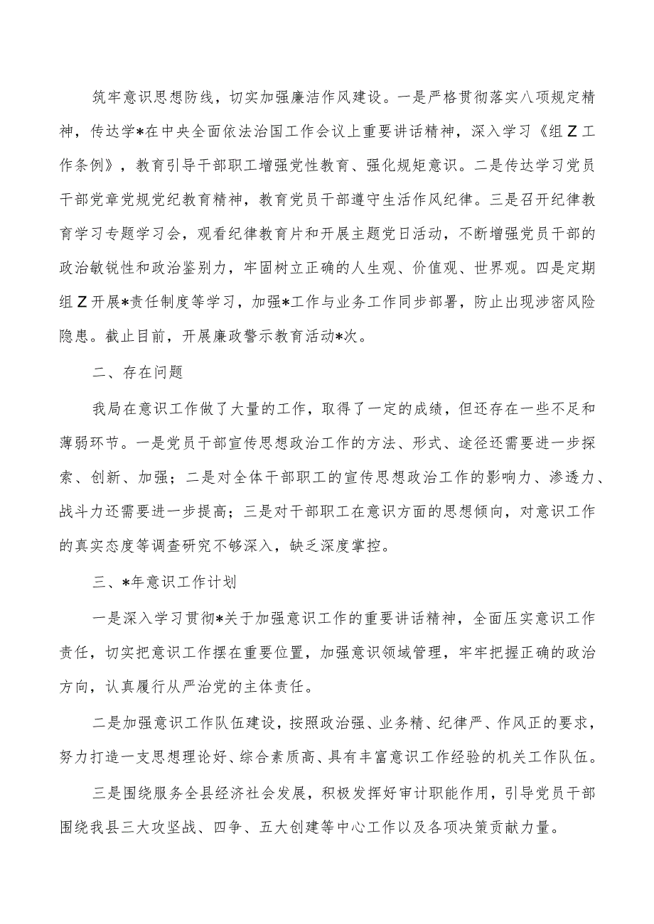 审计2023年意识工作总结.docx_第3页