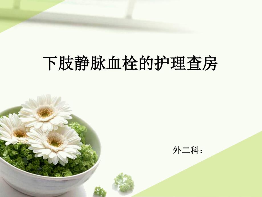 下肢静脉血栓护理查房.ppt_第1页