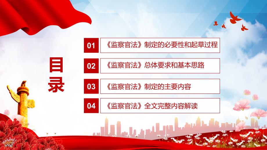 学习解读2021年新制定中华人民共和国监察官法PPT模板.pptx_第3页