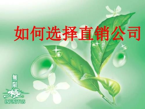 如何选择直销公司PPT课件.ppt