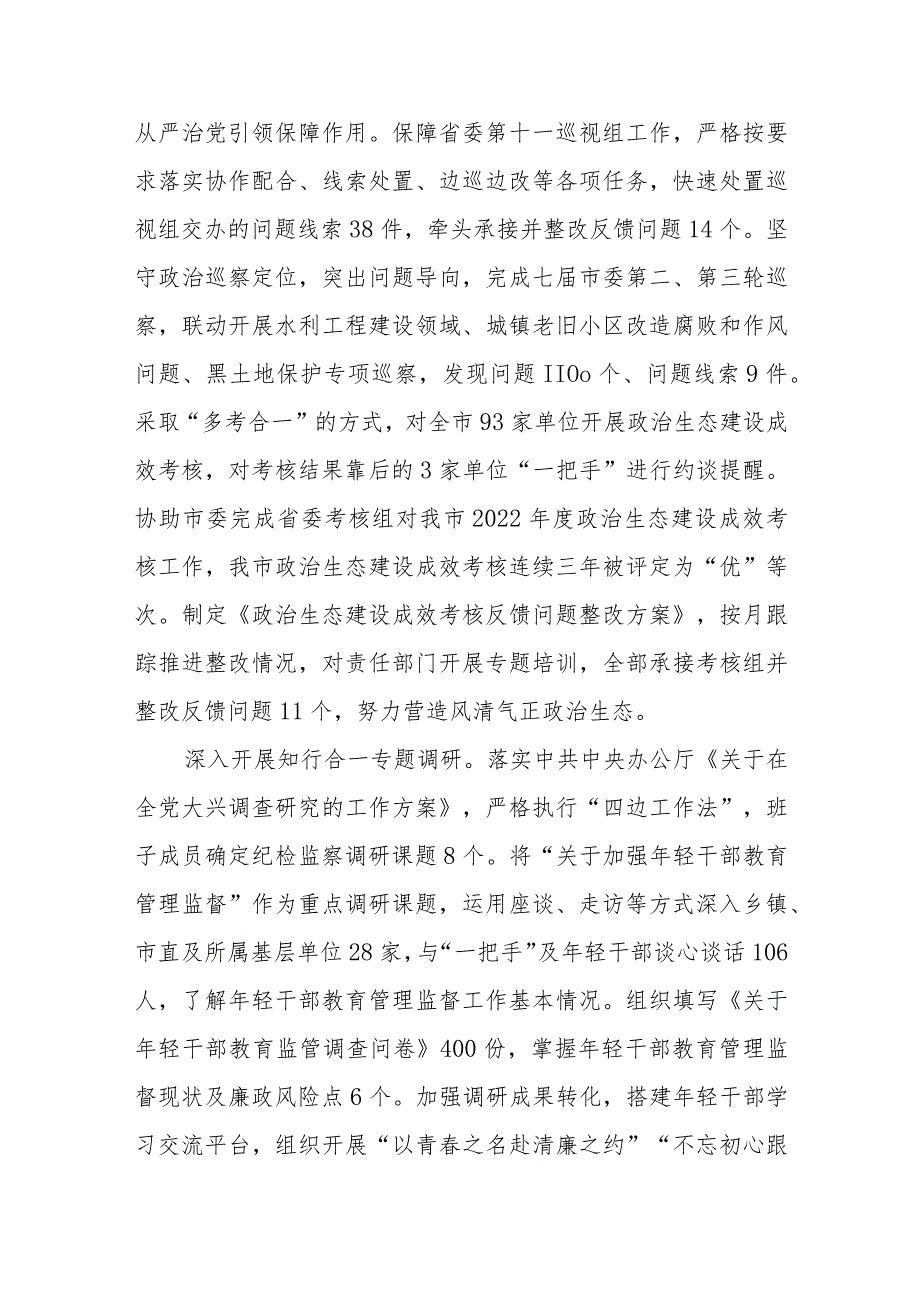 2023年市纪委监委班子工作总结及下一步工作打算(1).docx_第2页