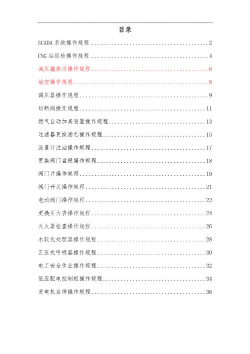 天然气门站操作规范流程.doc