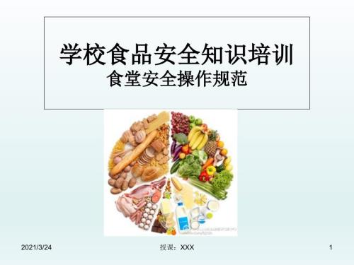 学校食品安全知识培训PPT课件.ppt