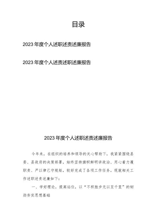 2023个人述职述责述廉报告2篇.docx