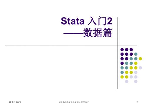 stata初级入门2数据篇.ppt