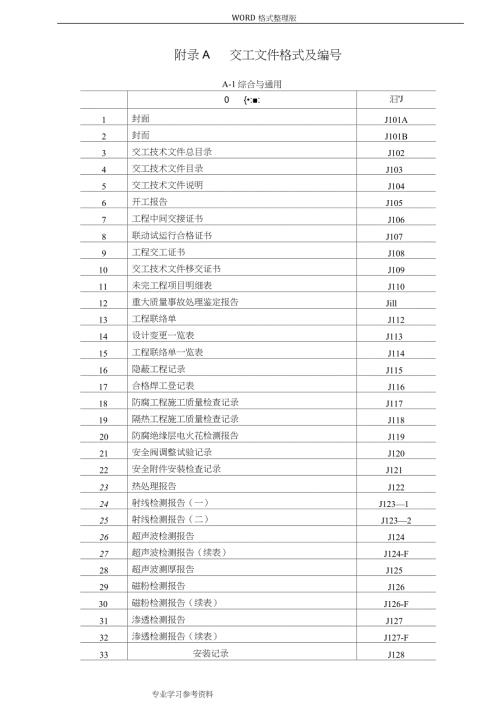 SH3503石油化工工程建设交工表格完整版.doc