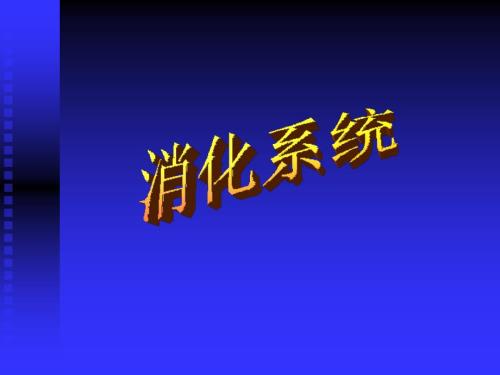 大学人体及动物生理学经典课件第七讲消化系统.ppt