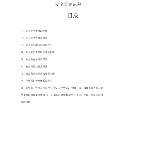安全管理流程图通用版.docx