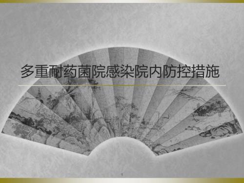 多重耐药菌院感染院内防控及手卫生ppt课件.ppt