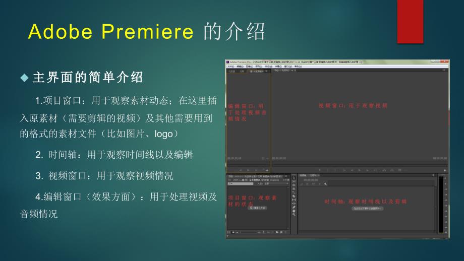 PrAdobePremiere的基础视频剪辑流程.ppt_第3页