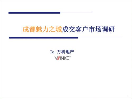万科地产客户分析报告.ppt