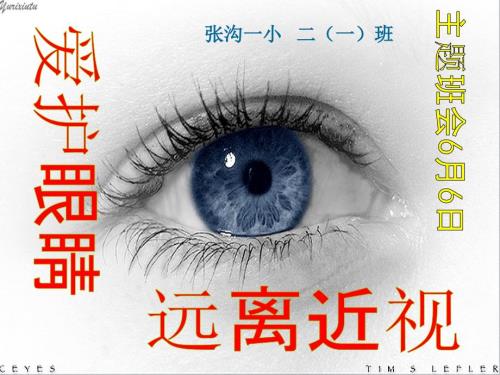 爱护眼睛预防近视课件.ppt