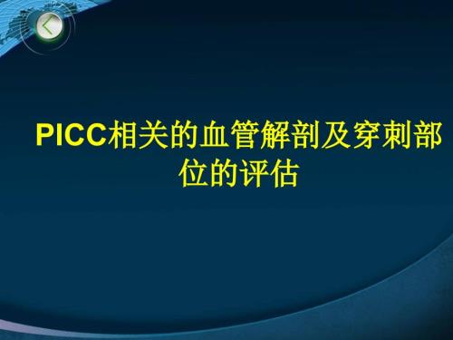 PICC相关的血管解剖及穿刺部位的评估护理.ppt