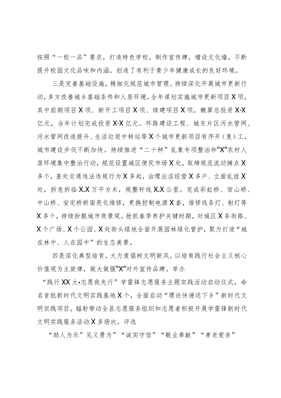 县2023年文明城市创建工作总结(1).docx_第2页