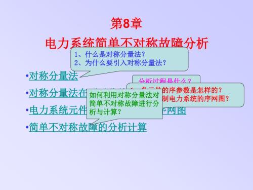 电力系统分析课件8电力系统简单不对称故障分析.ppt